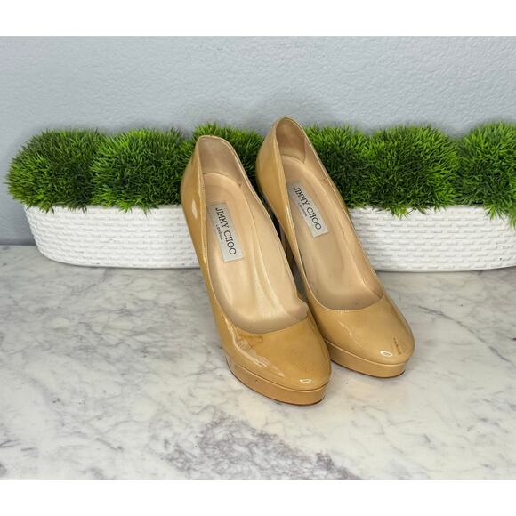 Jimmy Choo Patent Pumps 37.5 - Picture 1 of 9